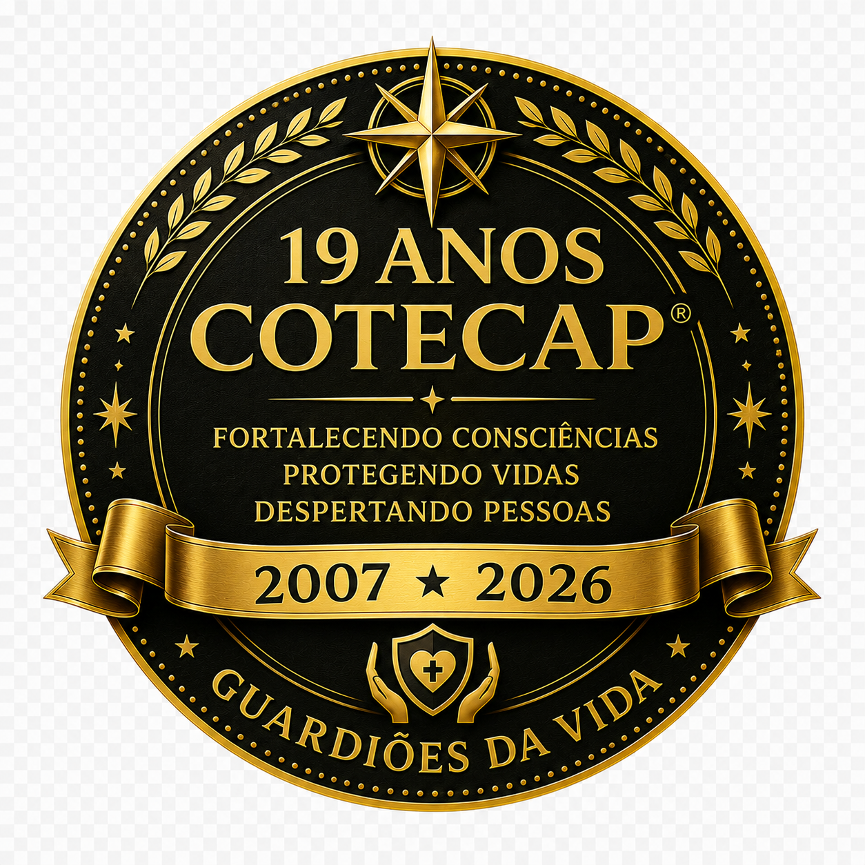 Selo comemorativo de 19 anos da COTECAP
